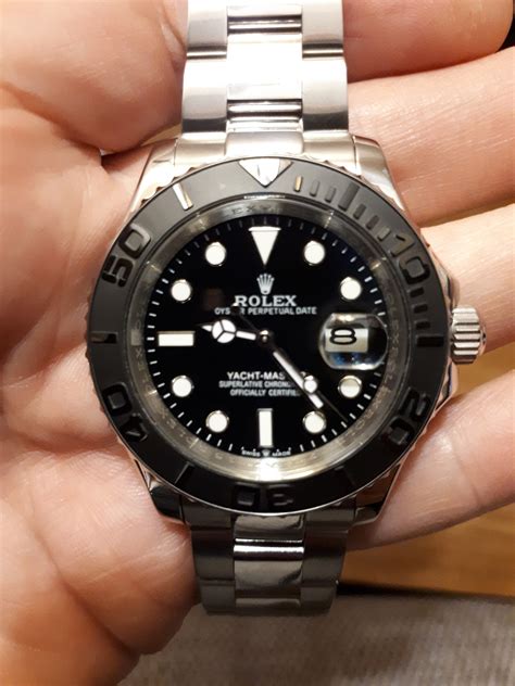 yacht master black bezel.